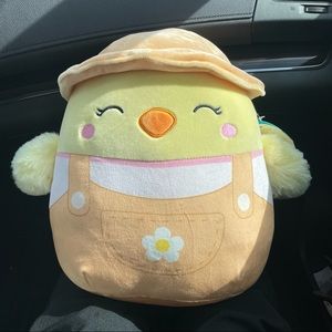 Squishmallows Aimee the Chick 12" Easter hat